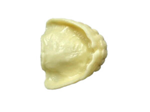 Dental wax impression of an upper denture for an accurate fit
