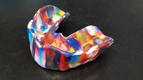 Sport Mouth Guards Multi-colored sports mouthguard offering protection for teeth during sports