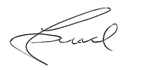 Signature of the general manager of global dental solution at Atlanta, GA Signature of the general manager of global dental solution at Atlanta, GA